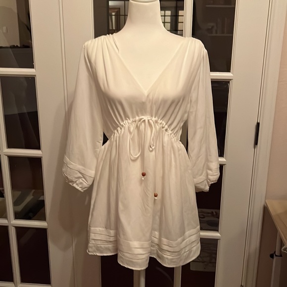 NWT Mustard Seed Seaside Dreams White Dress - Picture 11 of 13